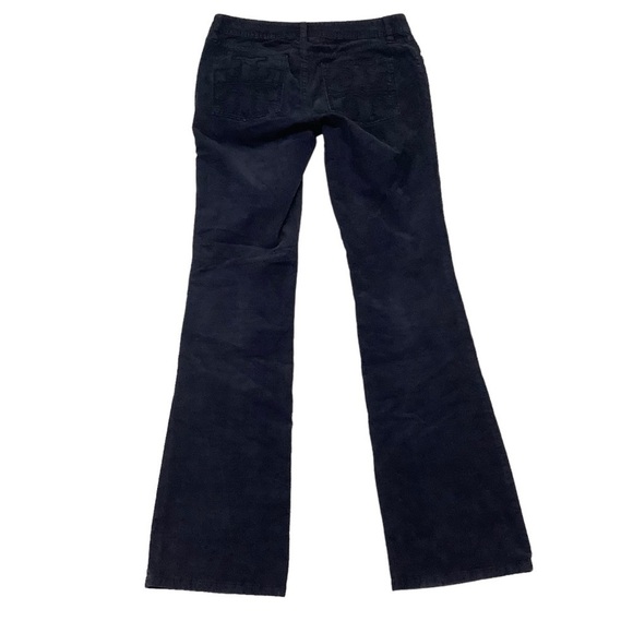 Tory Burch Classic Tory Corduroy Bootcut Pants Sz 28 Navy Cords - Picture 2 of 7